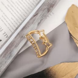 Fashion Hair Claw Gold Hair Clips Mini Non Slip Claw Clips Hair Accessories Daily Party Gift for Women and Girls