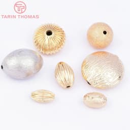 (7455) 6PCS 7x5MM 24K Gold Color Plated Brass Spacer Beads Bracelet Beads High Quality Diy Jewelry Accessories Wholesale