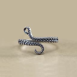 New Style Vintage Octopus Design Thai Silver Female Party Rings Promotion Jewelry For Women Never Fade Cheap Gifts