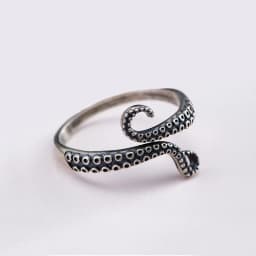 New Style Vintage Octopus Design Thai Silver Female Party Rings Promotion Jewelry For Women Never Fade Cheap Gifts