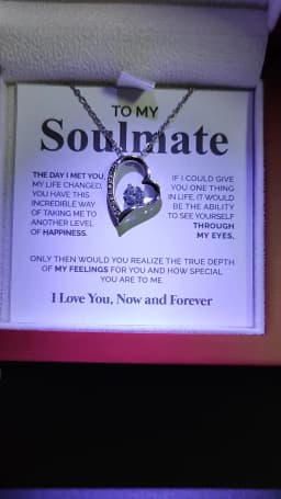 Gift for Women Wife Her Girlfriend Necklace Stainless Steel To my Soulmate The day I met you Forever Love Necklace Dropshipping