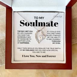 Gift for Women Wife Her Girlfriend Necklace Stainless Steel To my Soulmate The day I met you Forever Love Necklace Dropshipping