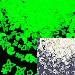 1000pcs/Lot 3mm Luminous Sequins Epoxy Resin Filling Moon Stars Glitters DIY Resin Silicone Mold Nail Art Jewelry Making Decor