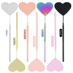 1pcs Heart Shape Eyelash Extension Mirror Magnify Long Hand Mirror For Checking False Lash Tech Supplies Accessories Makeup Tool