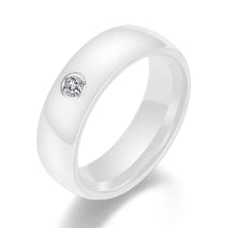 Fashion Men Women Black White Colorful Ring Ceramic Ring For Women With Crystal Wedding Band Ring Width 6mm Size 6-10