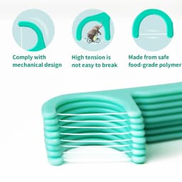 100pcs Mint Flavor Dental Floss Sticks Minty Toothpicks With Thread Dental Flosser Picks Clean Between Teeth Oral Hygiene Care
