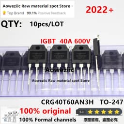 Aoweziic 2022+ 100% New Original CRG40T60AN3H G40T60AN3H 40T60 CRG60T60AN3H G60T60AN3H 60T60 TO-247 IGBT Tube 40V 60V 600V