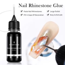 BORN PRETTY 10g Nail Rhinestone Adhesive Glue For Stick The Drill Tranparent Nail Glue Soak Off UV LED Nail Art Gel Varnish