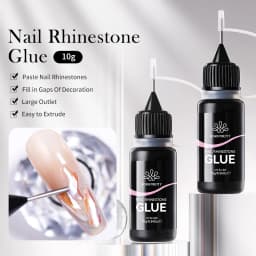 BORN PRETTY 10g Nail Rhinestone Adhesive Glue For Stick The Drill Tranparent Nail Glue Soak Off UV LED Nail Art Gel Varnish