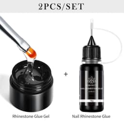 BORN PRETTY 10g Nail Rhinestone Adhesive Glue For Stick The Drill Tranparent Nail Glue Soak Off UV LED Nail Art Gel Varnish
