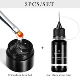 BORN PRETTY 10g Nail Rhinestone Adhesive Glue For Stick The Drill Tranparent Nail Glue Soak Off UV LED Nail Art Gel Varnish