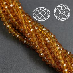 AAA Quality Crystal Glass Faceted Beads 3 4 6 8 10mm Rondelle Spacer Bead Jewelry Making Supply for DIY Beading Projects