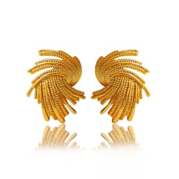AENSOA Punk Irregular Metal Twist Big Geometric Earrings Unique Gold Color Drop Earrings Women New Fashion Jewelry Brincos 2023