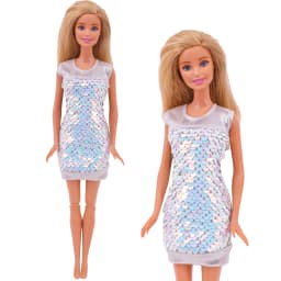 Flash Skirt Doll Dress For 30 CM Babi Doll Clothes Accesories BJD Blyth 1/6 Dollhouse Miniature Items Toys For Girls