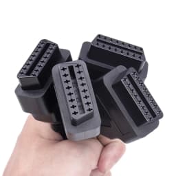 L Head 16 Pin OBD is one point two Splitter Cable Wire Extension Cords Male to Triple Female Connector with Switch For Multiple