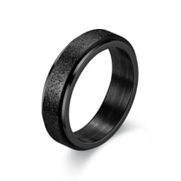 Anxiety Fidget Spinner Rings for Men Male Black Stainless Steel Spinning Rotate Ring for Women Anti Stress Accessories Jewelry