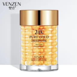 VENZEN 24K Gold Eye Cream Moisturizing Anti Puffiness Anti Wrinkle Remove Dark Circle Anti-Aging Eye Care