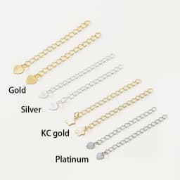 5pcs/lot 6cm 14K 18K Gold Plated Necklace Tail End Chain With Pendant extension Bracelet Chain For DIY Jewelry Craft Accessories