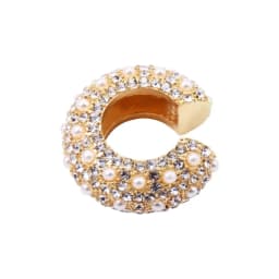 Accessorie No Pierced Rhinestone Dangle Jewelry Party CZ Cuff Earrings Statement C-shaped Cubic Zirconia Ear Cuff