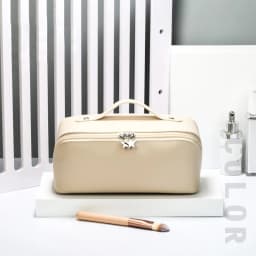 Make Up Case Storage Pouch Luxury Lady Box Large Travel Cosmetic Bag for Women Leather Makeup Organizer Female Toiletry Kit Bags