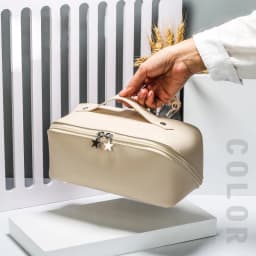 Make Up Case Storage Pouch Luxury Lady Box Large Travel Cosmetic Bag for Women Leather Makeup Organizer Female Toiletry Kit Bags