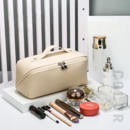 Make Up Case Storage Pouch Luxury Lady Box Large Travel Cosmetic Bag for Women Leather Makeup Organizer Female Toiletry Kit Bags