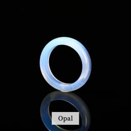 JD Natural Healing Crystal Band Rings Amethyst Agate Jasper Dainty Finger Solid Ring Women Men Fashion Minimalist Jewelry Gifts