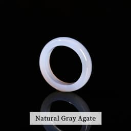 JD Natural Healing Crystal Band Rings Amethyst Agate Jasper Dainty Finger Solid Ring Women Men Fashion Minimalist Jewelry Gifts