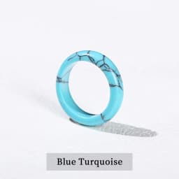 JD Natural Healing Crystal Band Rings Amethyst Agate Jasper Dainty Finger Solid Ring Women Men Fashion Minimalist Jewelry Gifts