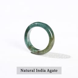 JD Natural Healing Crystal Band Rings Amethyst Agate Jasper Dainty Finger Solid Ring Women Men Fashion Minimalist Jewelry Gifts