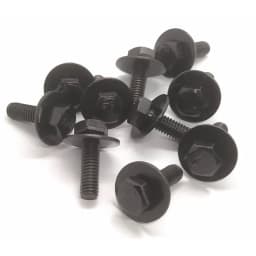 10/5pcs Car 6mm Screws Bolts with Spacer M6 External Hexagon T20 for Bumper Fender Guards Mudguard