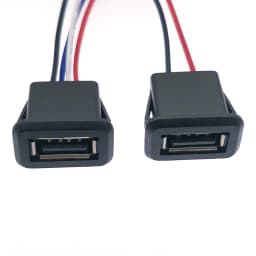 1/2/5pcs 2Pin 4Pin USB 2.0 Female Power Jack 2P 4P USB2.0 Charging Port Connector Data Interface with Cable USB Charger Socket