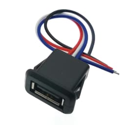 1/2/5pcs 2Pin 4Pin USB 2.0 Female Power Jack 2P 4P USB2.0 Charging Port Connector Data Interface with Cable USB Charger Socket