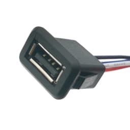 1/2/5pcs 2Pin 4Pin USB 2.0 Female Power Jack 2P 4P USB2.0 Charging Port Connector Data Interface with Cable USB Charger Socket