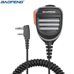 Baofeng Walkie Talkie Speaker Microphone Dual PTT Mic For UV-5R BF-888S UV 13 21 17 Pro UV-5RH Quansheng UV-K5 K6 Two Way Radio