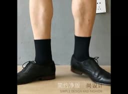HSS 2024 High Quality Casual Men's Business Socks Summer Winter Cotton Socks Quick Drying Black White Long Sock Plus Size US7-14