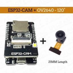 OV2640 ESP32-Cam Set with DVP 24pin Camera 66 120 160 Degree 850nm Night Vision 2MP 2.4 GHz 8MB PSRAM Wireless Bluetooth Module