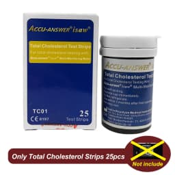 Medical Multi-Function Meter 4 in1 Cholesterol Uric Acid&Hemoglobin Blood Glucose Test strips kit for Diabetes Gout with Lancets