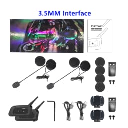 XINOWY V6 PRO Motorcycle Helmet Bluetooth Intercom Headset 800M Interphone Communicator for 6 Riders Music Player Waterproof