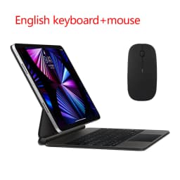 Magic Keyboard For iPad Pro 12.9 2022 2021 2020 2018 3rd 4th 5th 6th Generation Case Keyboard Hebrew Portuguese German Russian