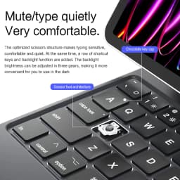 Magic Keyboard For iPad Pro 12.9 2022 2021 2020 2018 3rd 4th 5th 6th Generation Case Keyboard Hebrew Portuguese German Russian