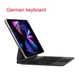 Magic Keyboard For iPad Pro 12.9 2022 2021 2020 2018 3rd 4th 5th 6th Generation Case Keyboard Hebrew Portuguese German Russian