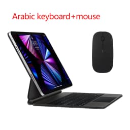 Magic Keyboard For iPad Pro 12.9 2022 2021 2020 2018 3rd 4th 5th 6th Generation Case Keyboard Hebrew Portuguese German Russian