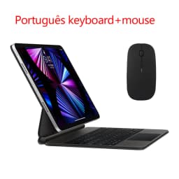 Magic Keyboard For iPad Pro 12.9 2022 2021 2020 2018 3rd 4th 5th 6th Generation Case Keyboard Hebrew Portuguese German Russian