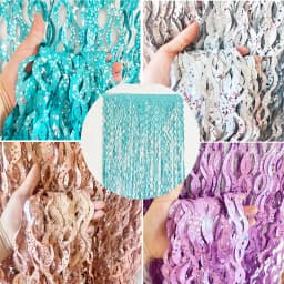 New Arrived Tinsel Foil Fringe Backdrop Curtains for Birthday Wedding Christmas Graduation Photo Booth Decorations