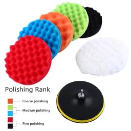 8Pcs Car Polishing Kit Polish Pad 3/7/5 Inch Car Polishing Disc Waxing Sponge Car Polisher Buffing For Car Polisher Accessories