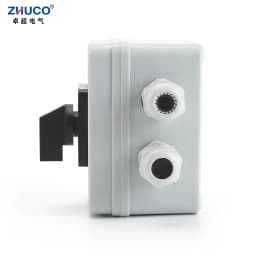 ZHUCO SZW26/LW26-20 D303.3 20A 3 Pole 12 Screws Universal Rotary Cam Changeover Switch With Waterproof And Dustproof Sealed Box
