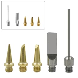 5pcs HS-1115K Butane Gas Soldering Iron Tip 10 In 1 Cordless 26ml Welding Head Kit Torch Pen Tool Soldering Tools Soldering Tip
