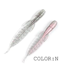 supercontinent hot fishing lure 78mm/20pcs C-4 leech lure bait larva soft bait