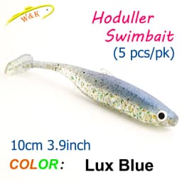 10cm 5pcs/PK Swimbait Hoduller Shad  for Zander Pike Fishing Lure 3.9inch Soft Bait Floating Paddle Tail Soft Lures